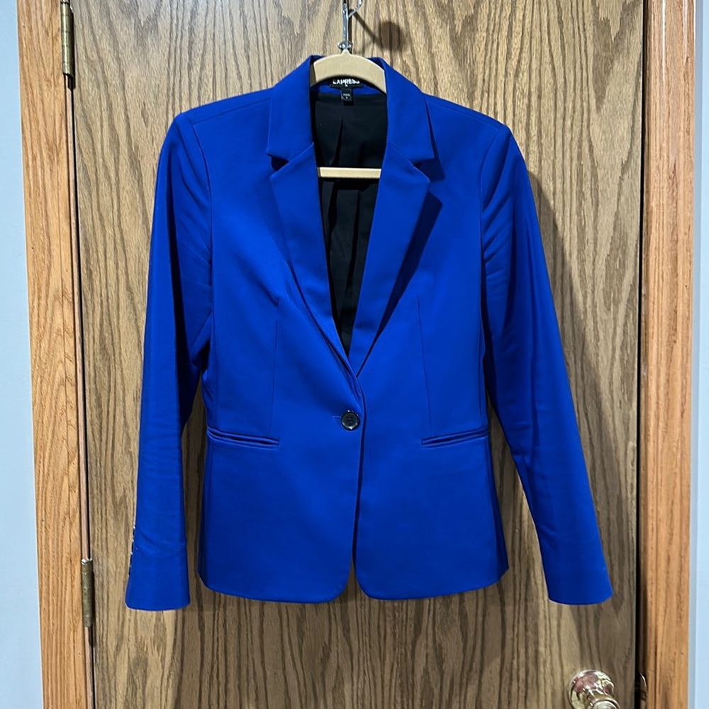 Express colbolt blue blazer size 6